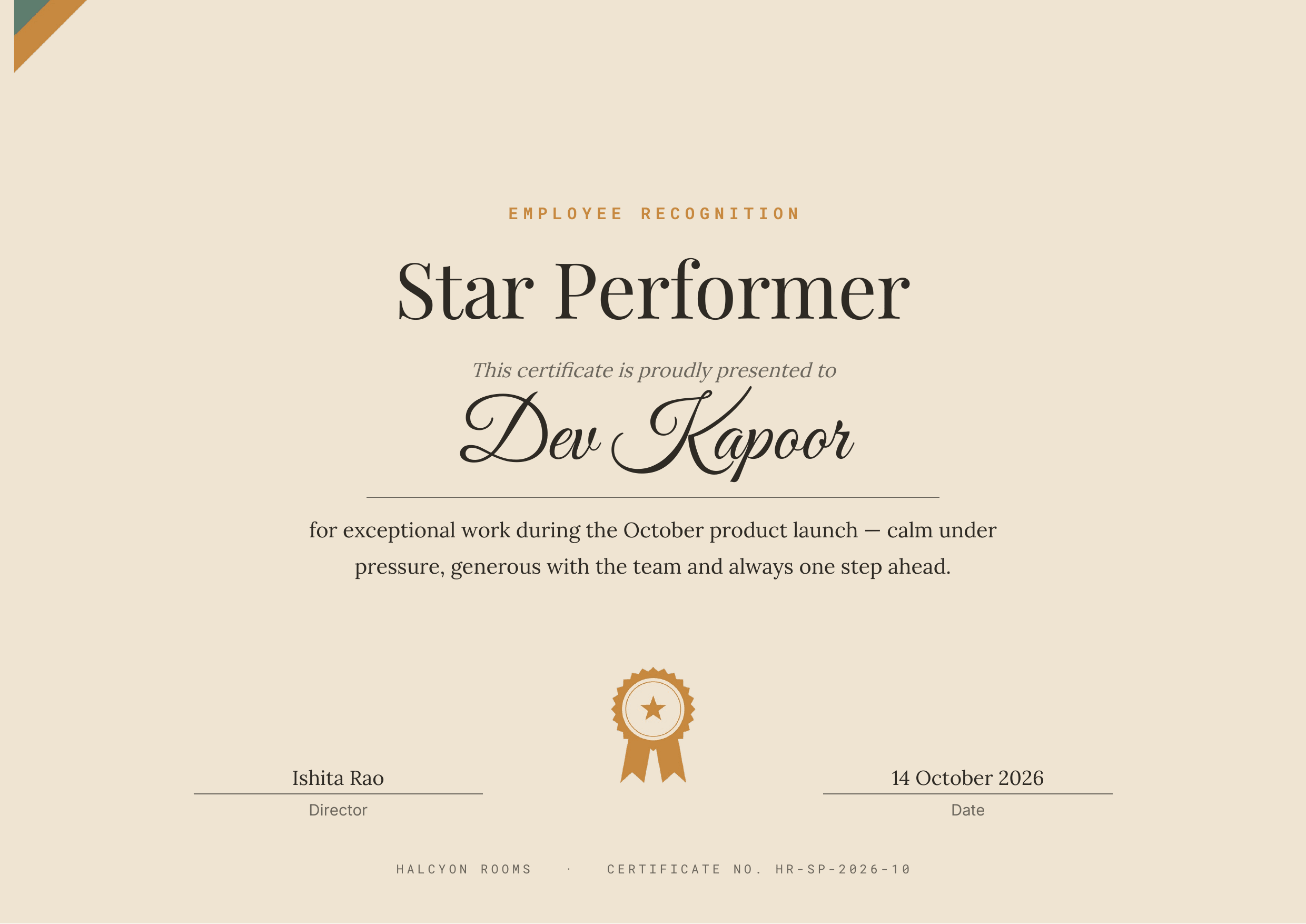 Star Performer — page preview