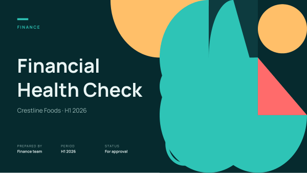 Financial Health Check (Deep Teal) — preview
