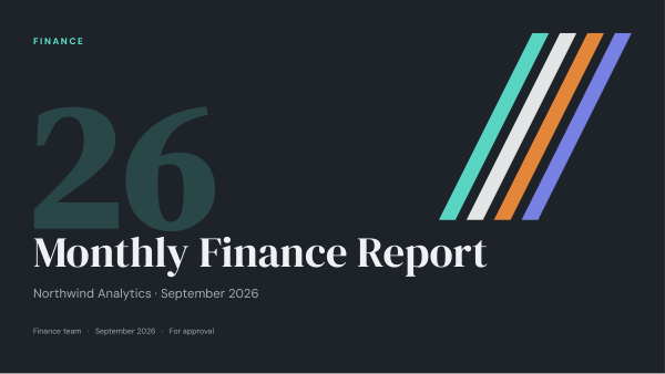 Monthly Finance Report (Slate Mint) — preview