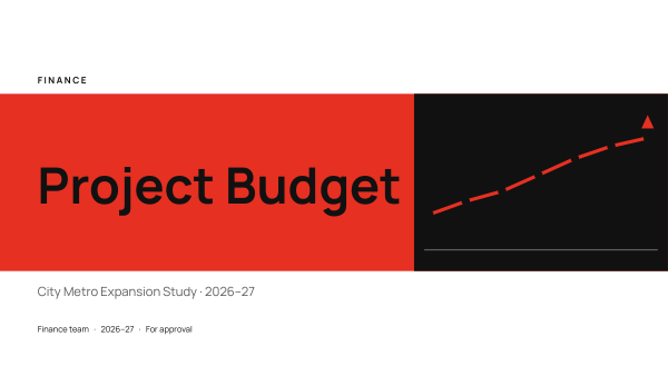 Project Budget (Swiss Red) — preview