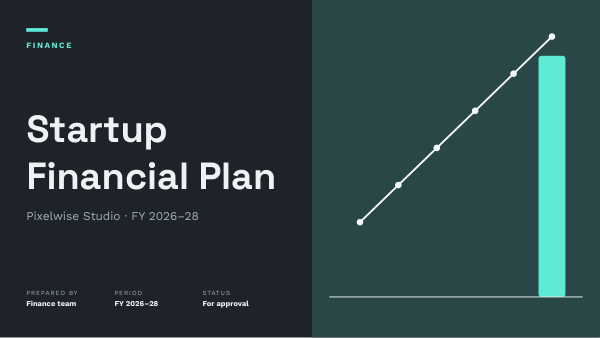 Startup Financial Plan (Slate Mint) — preview
