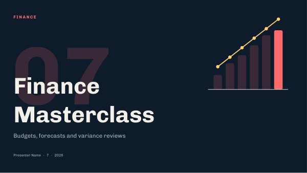 Finance Masterclass — Finance / budget (long) — preview