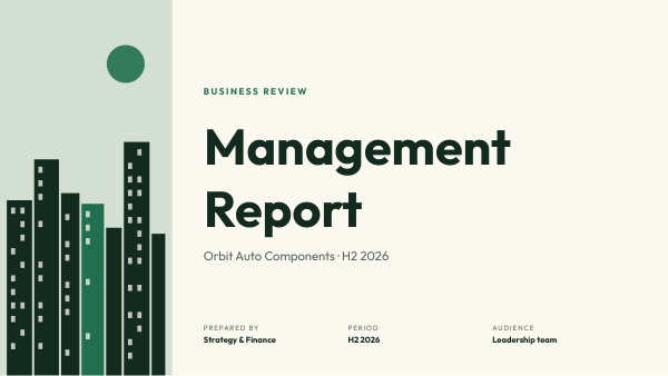 Management Report (Cream Green) — preview