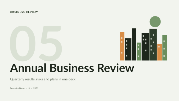 Annual Business Review — Business report (long) — preview