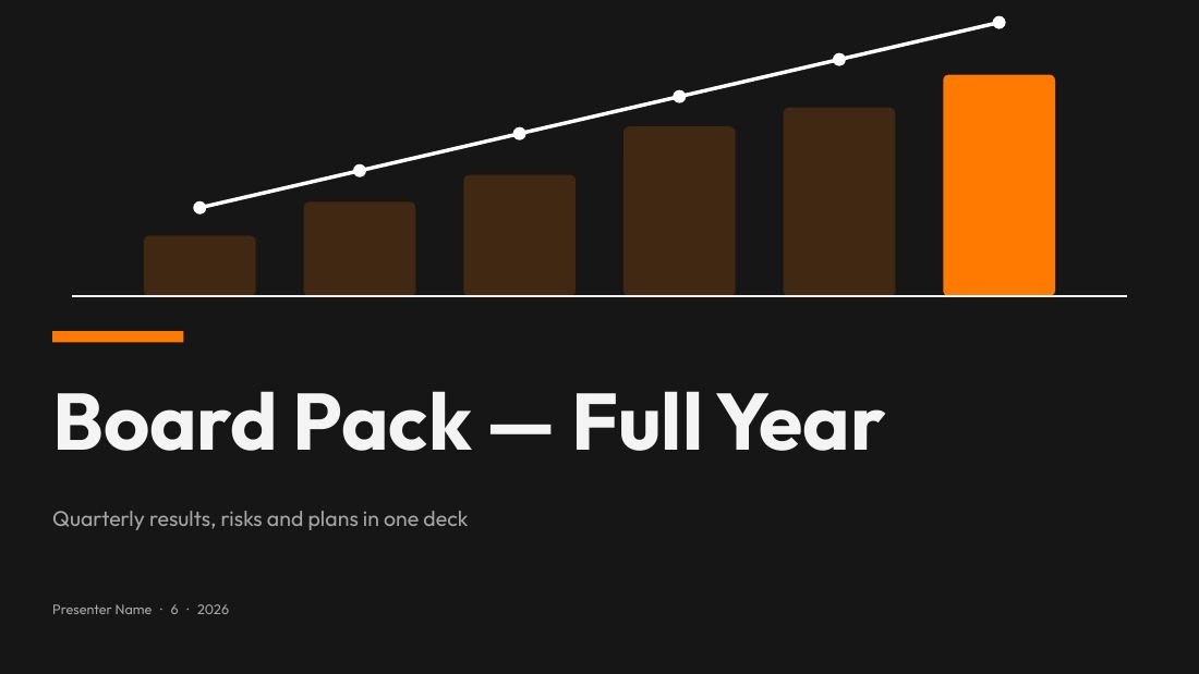 Board Pack — Full Year — Business report (long) — cover slide