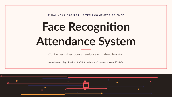Face Recognition Attendance System (Paper Coral) — preview