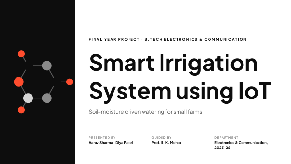 Smart Irrigation System using IoT (Mono) — preview