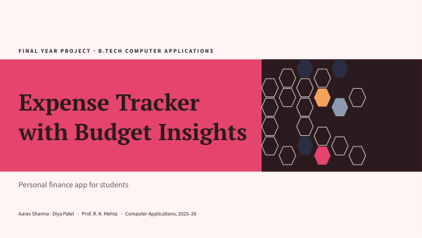 Expense Tracker with Budget Insights (Blush) — preview