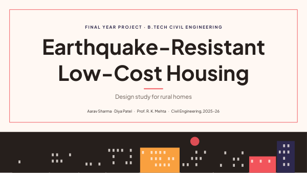Earthquake-Resistant Low-Cost Housing (Paper Coral) — preview