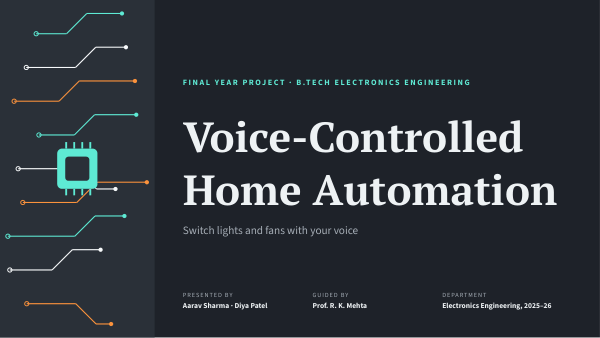 Voice-Controlled Home Automation (Slate Mint) — preview