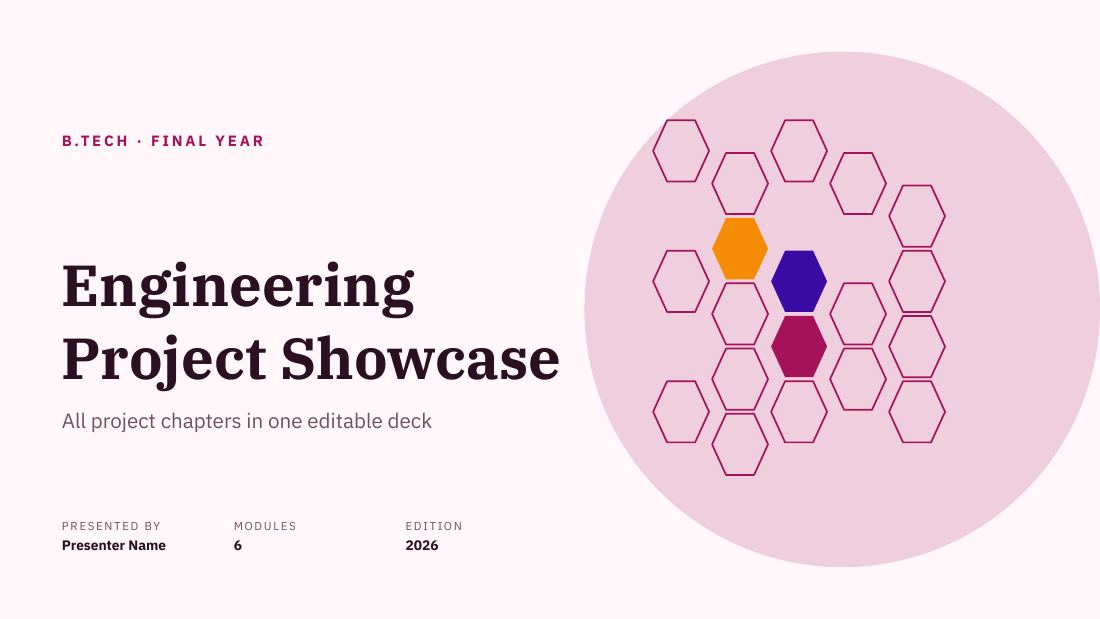 Engineering Project Showcase — College project (long) — cover slide