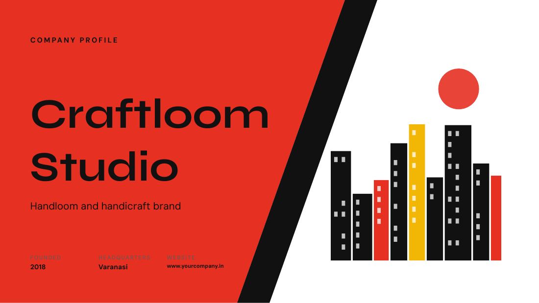 Craftloom Studio (Swiss Red) — cover slide