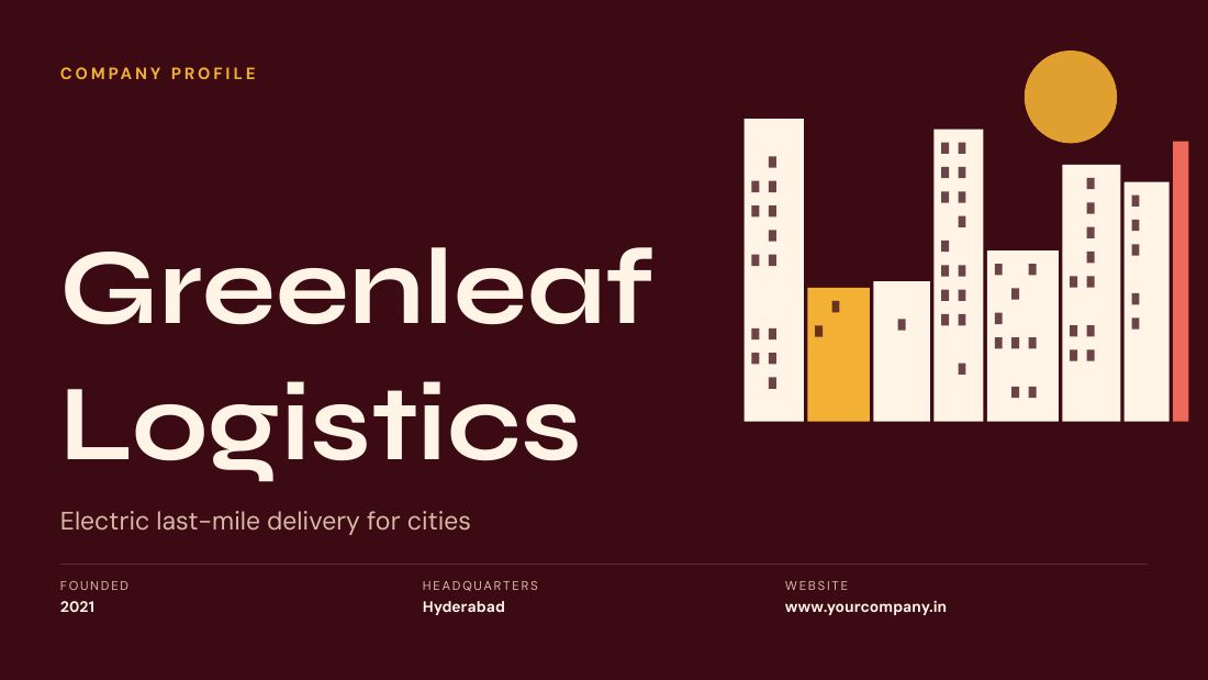Greenleaf Logistics (Maroon Gold) — cover slide