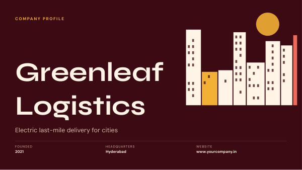 Greenleaf Logistics (Maroon Gold) — preview
