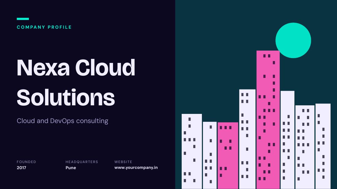 Nexa Cloud Solutions (Neon Night) — cover slide