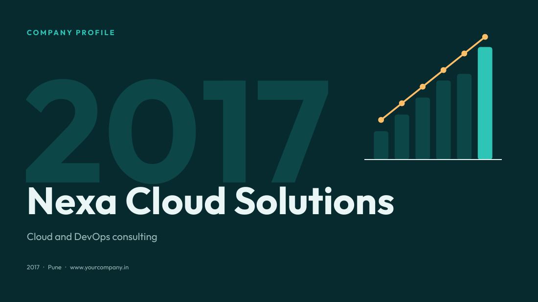 Nexa Cloud Solutions (Deep Teal) — cover slide