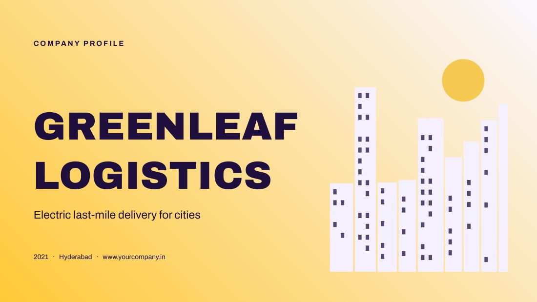 Greenleaf Logistics (Royal Purple) — cover slide