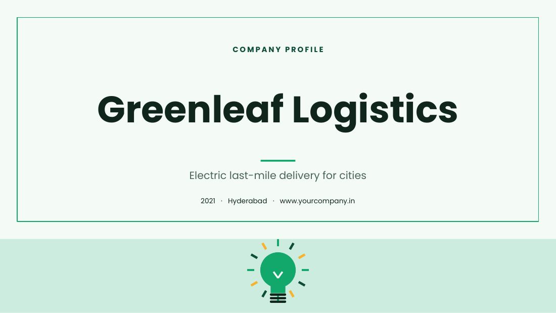 Greenleaf Logistics (Fresh Mint) — cover slide