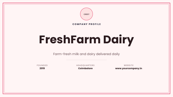 FreshFarm Dairy (Blush) — preview