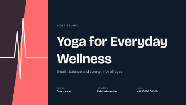 Yoga for Everyday Wellness (Navy Coral) — preview