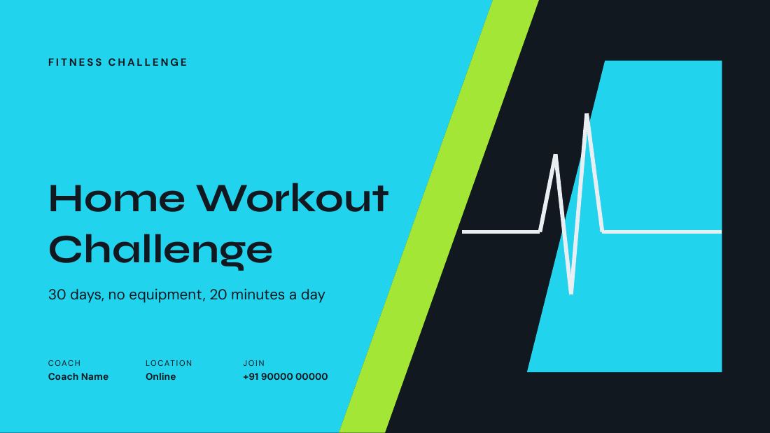 Home Workout Challenge — cover slide