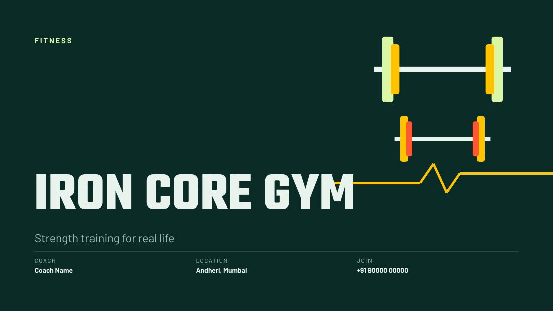 Iron Core Gym — cover slide