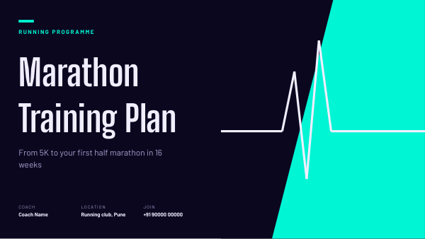 Marathon Training Plan (Neon Night) — preview