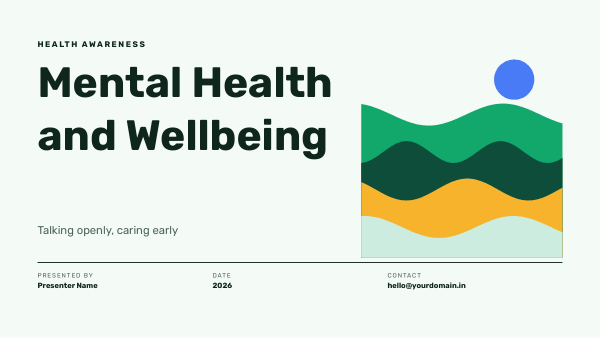 Mental Health and Wellbeing (Fresh Mint) — preview