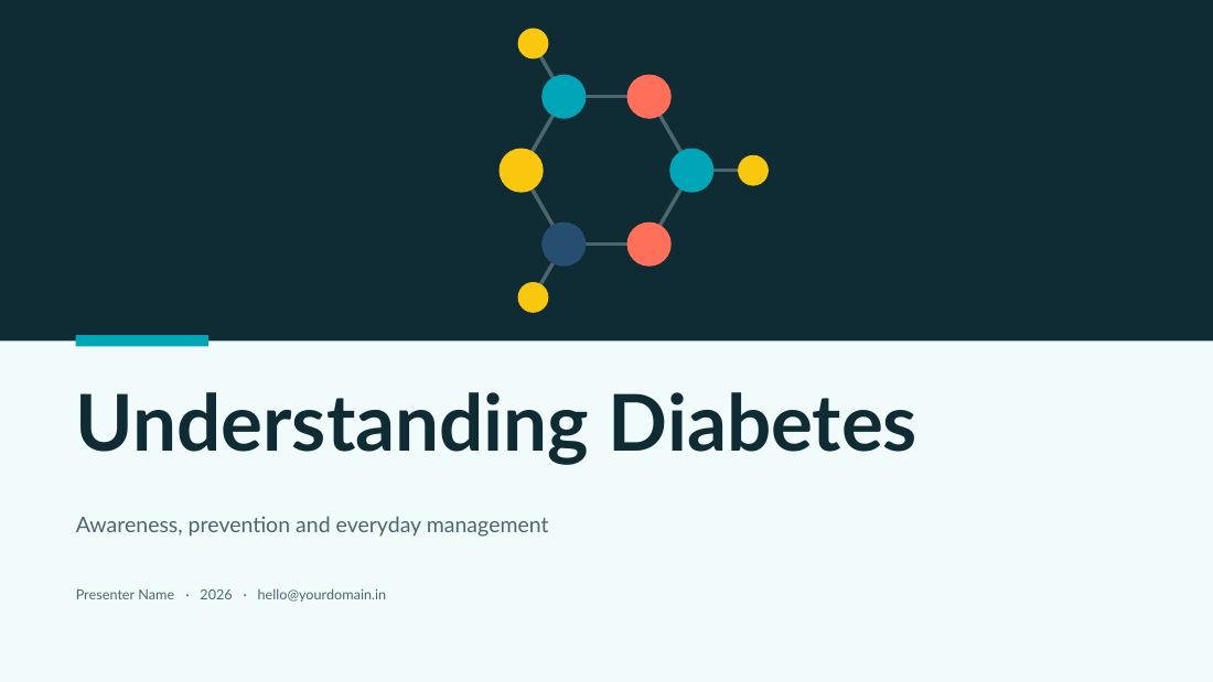 Understanding Diabetes (Aqua Coral) — cover slide