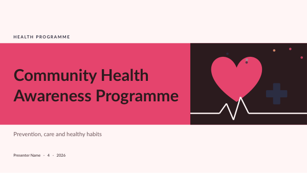 Community Health Awareness Programme — Medical / health (long) — preview