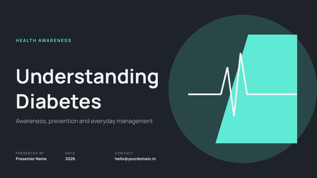 Understanding Diabetes (Slate Mint) — cover slide