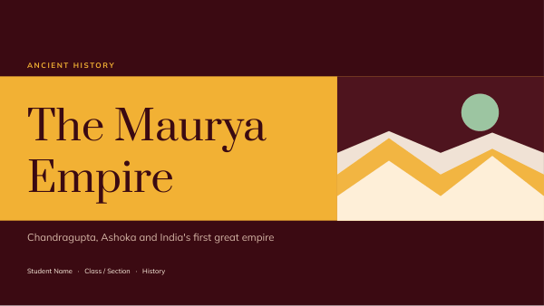 The Maurya Empire (Maroon Gold) — preview