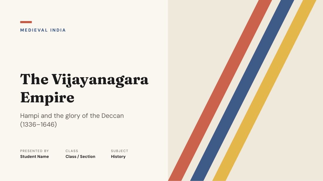 The Vijayanagara Empire (Ivory Ink) — cover slide