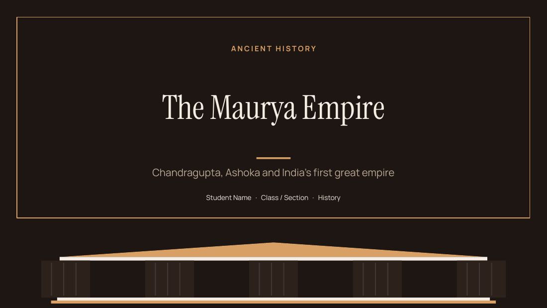 The Maurya Empire (Espresso) — cover slide