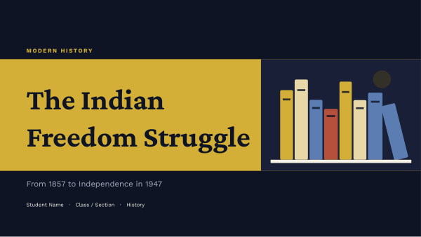 The Indian Freedom Struggle (Midnight Gold) — preview