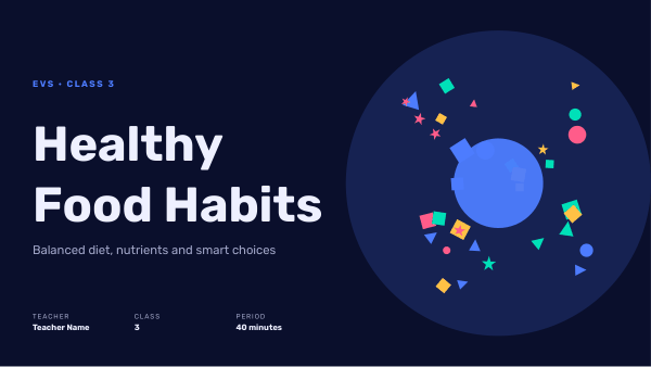 Healthy Food Habits (Ink Blue) — preview