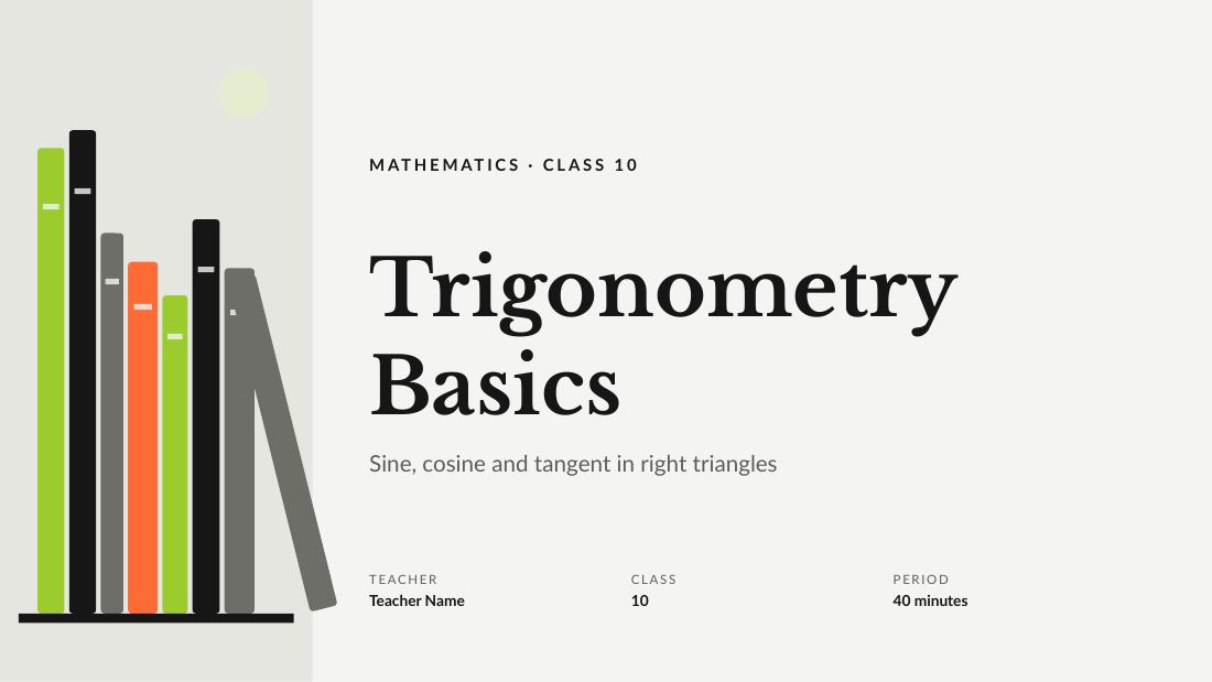 Trigonometry Basics (Grey Lime) — cover slide