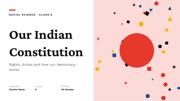 Our Indian Constitution (Swiss Red) — preview