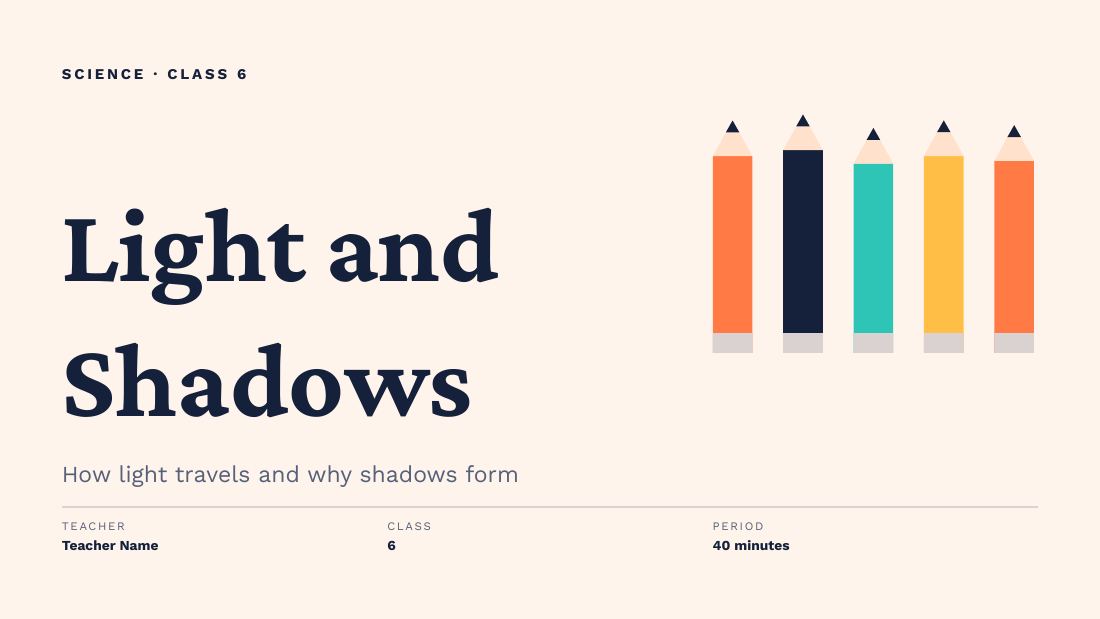 Light and Shadows (Peach Navy) — cover slide
