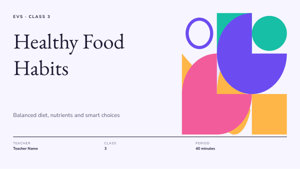 Healthy Food Habits (Soft Lilac) — preview