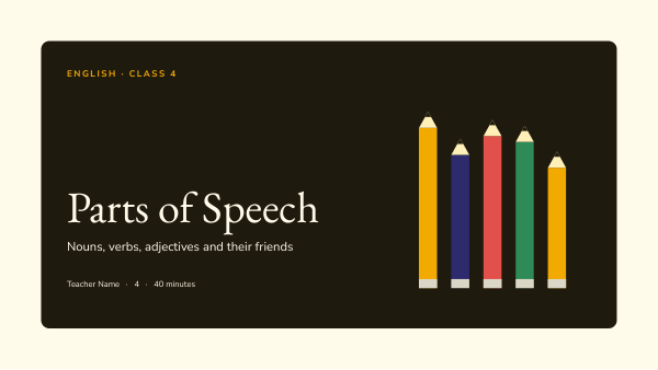 Parts of Speech (Butter) — preview