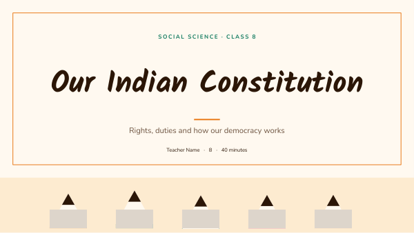 Our Indian Constitution (Saffron) — preview