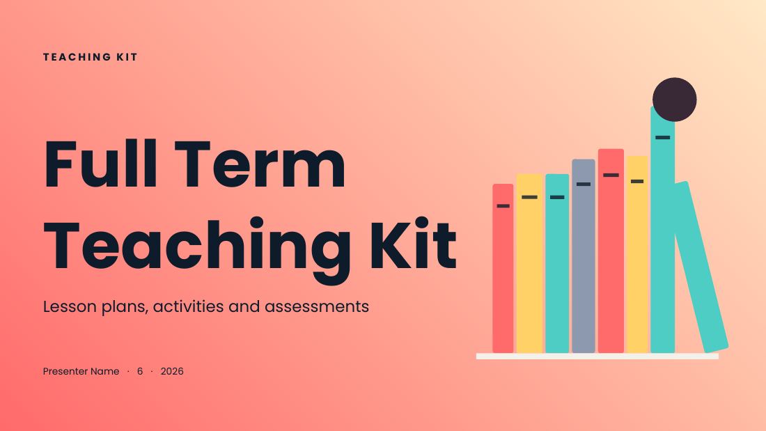 Full Term Teaching Kit — Teacher / lesson (long) — cover slide