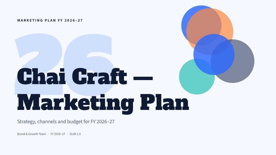 Chai Craft (Sky) — cover slide