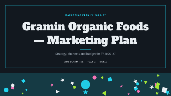 Gramin Organic Foods (Gunmetal Cyan) — preview