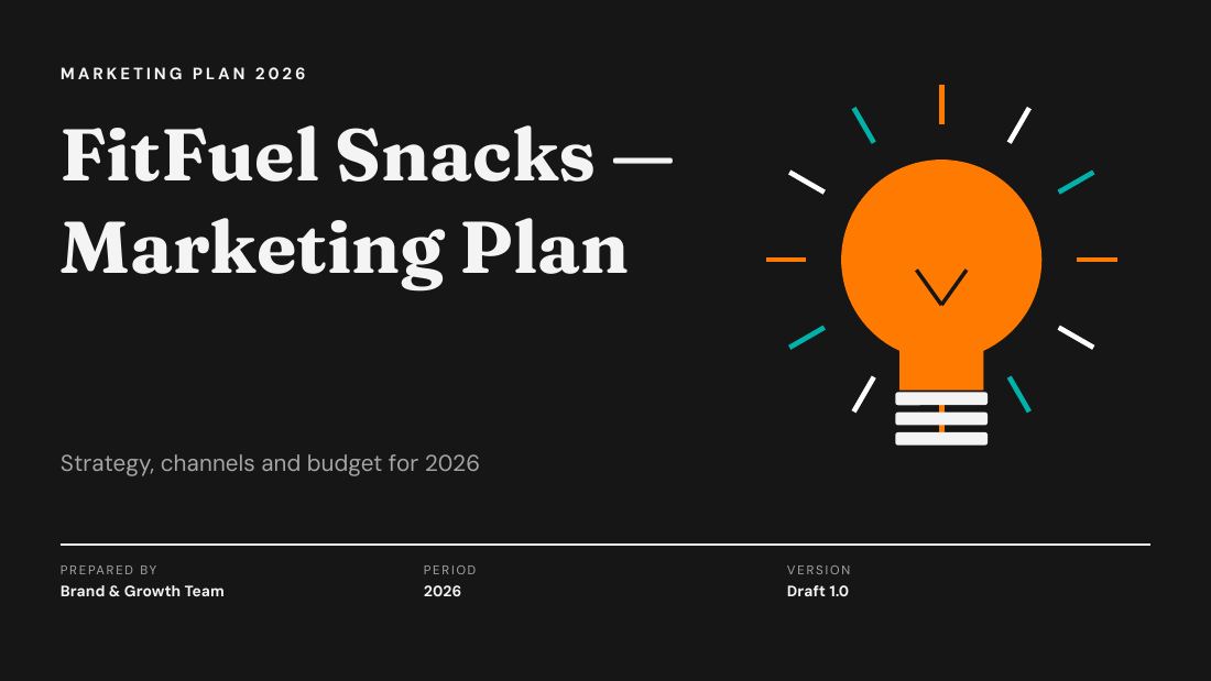 FitFuel Snacks (Charcoal Orange) — cover slide