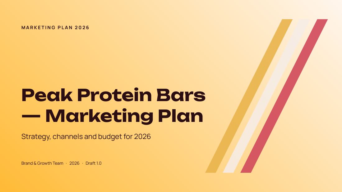 Peak Protein Bars (Oxblood) — cover slide