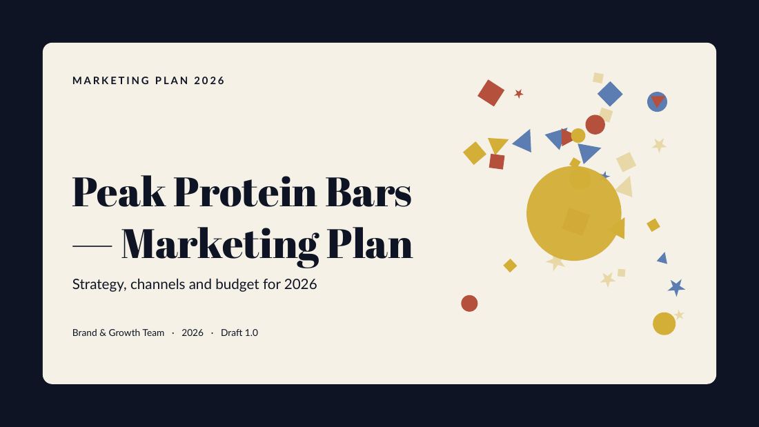 Peak Protein Bars (Midnight Gold) — cover slide