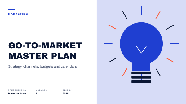 Go-To-Market Master Plan — Marketing plan (long) — preview