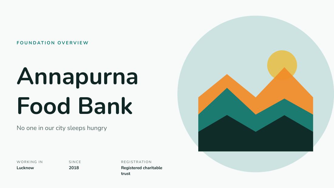 Annapurna Food Bank (Teal Orange) — cover slide